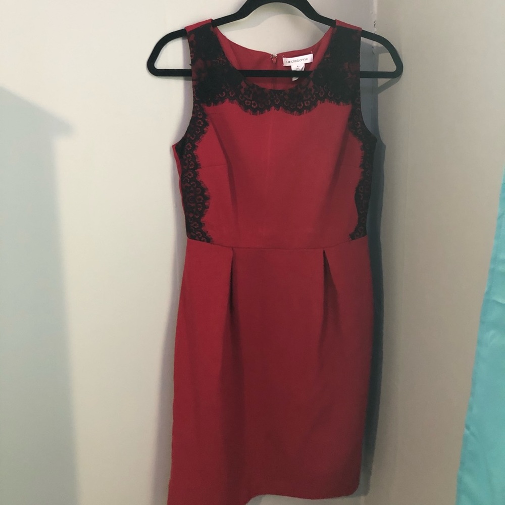 Red Liz Claiborne dress
